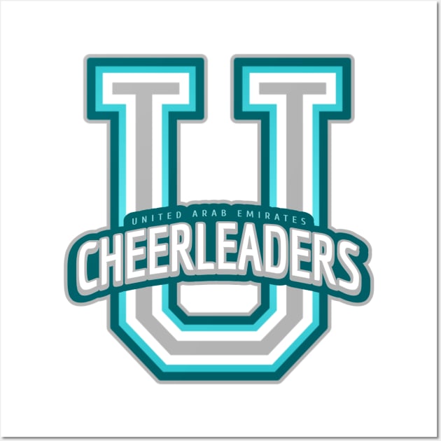 United Arab Emirates  Cheerleader Wall Art by Tip Top Tee's